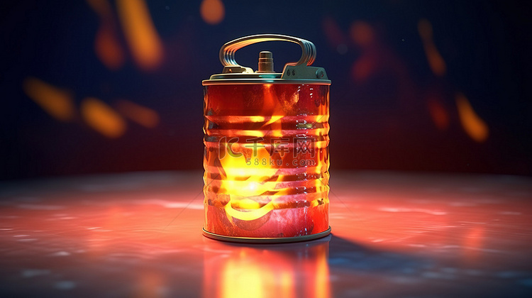 燃烧燃料可以在 3D 渲染中