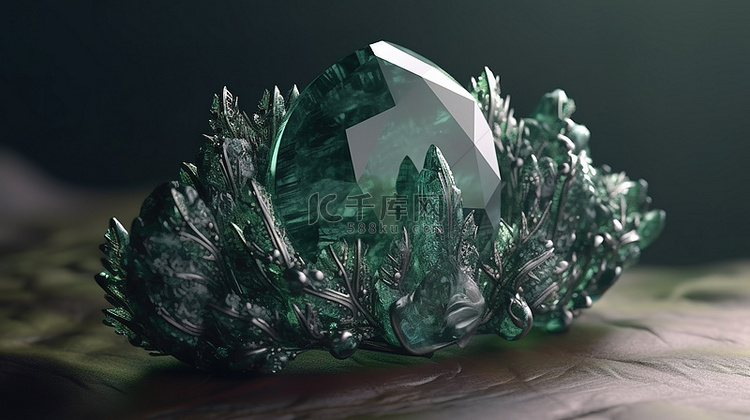 阳起石宝石皇室的 3d 渲染