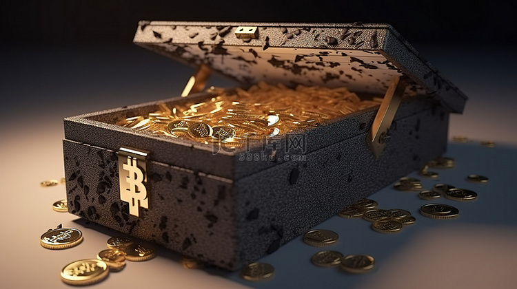 加密货币葬礼硬币棺材在标签埋葬