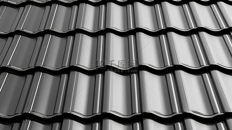 灰色纤维屋顶纹理材料的 3D 