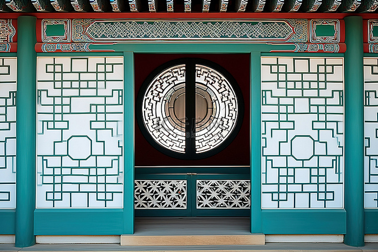 韩国传统房屋，外门通向中国东部