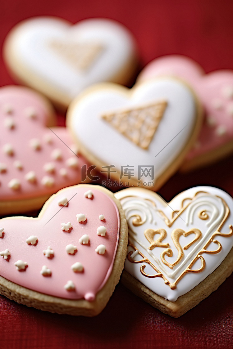 糖饼干与心和爱的话