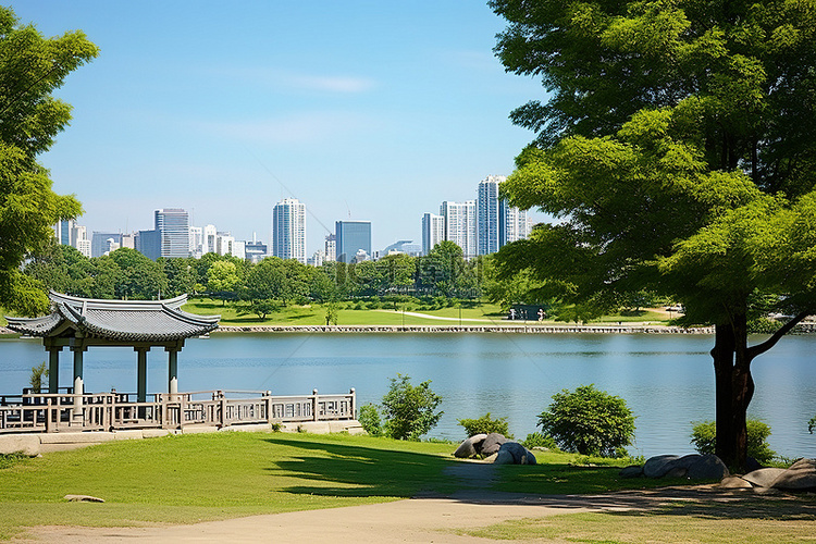 首尔城市公园北滩 韩国美国