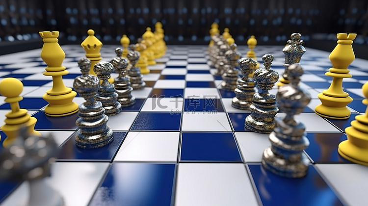 真实的 3D 国际象棋棋盘游戏