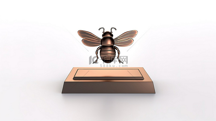 昆虫徽章青铜 bug 徽章位于