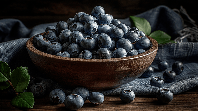 水果蓝莓背景
