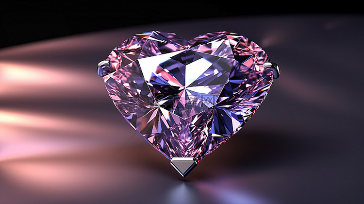 万亿切割钻石发光 3D 宝石渲染