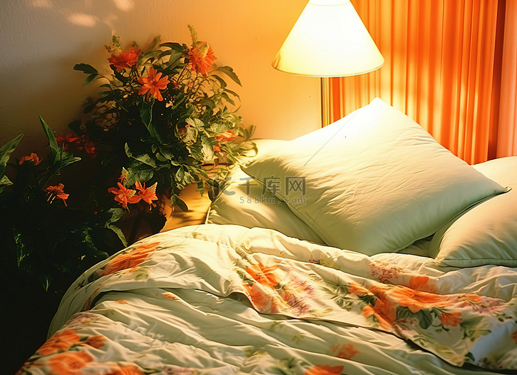 床上铺满了鲜花