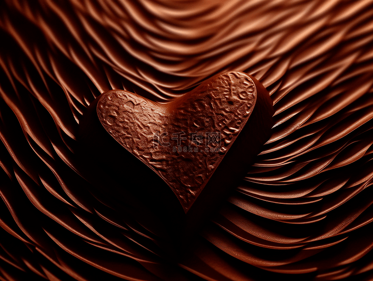 爱心巧克力纹理美食甜品摄影广告