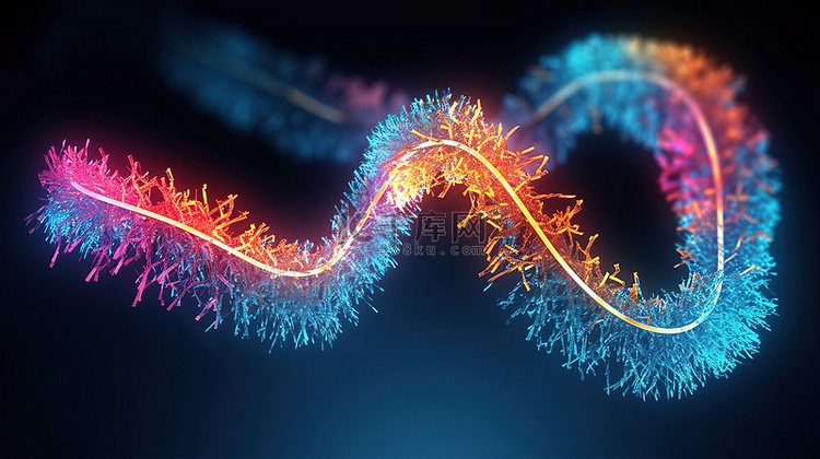 3D 渲染染色体探索生命生物学