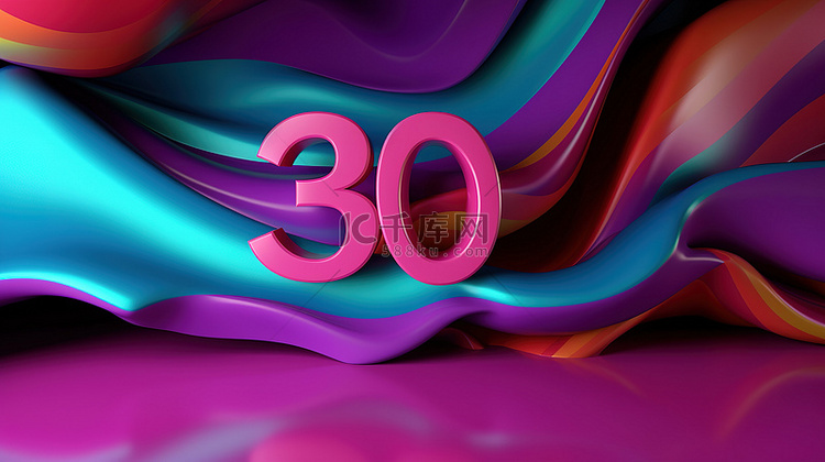 3D 渲染横幅和海报 30