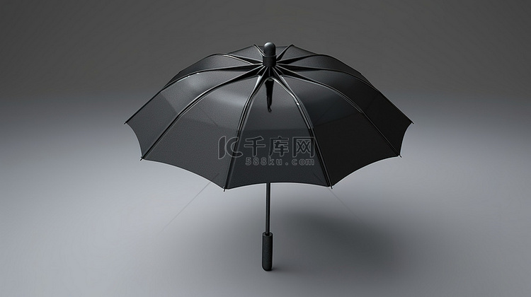 时尚铝制太阳弹出黑色遮阳伞，用