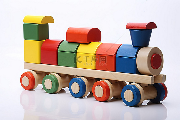 三块积木火车火车套装 10 件