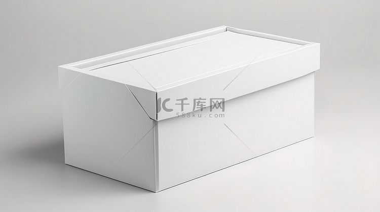 3d 渲染中的白盒包装模型