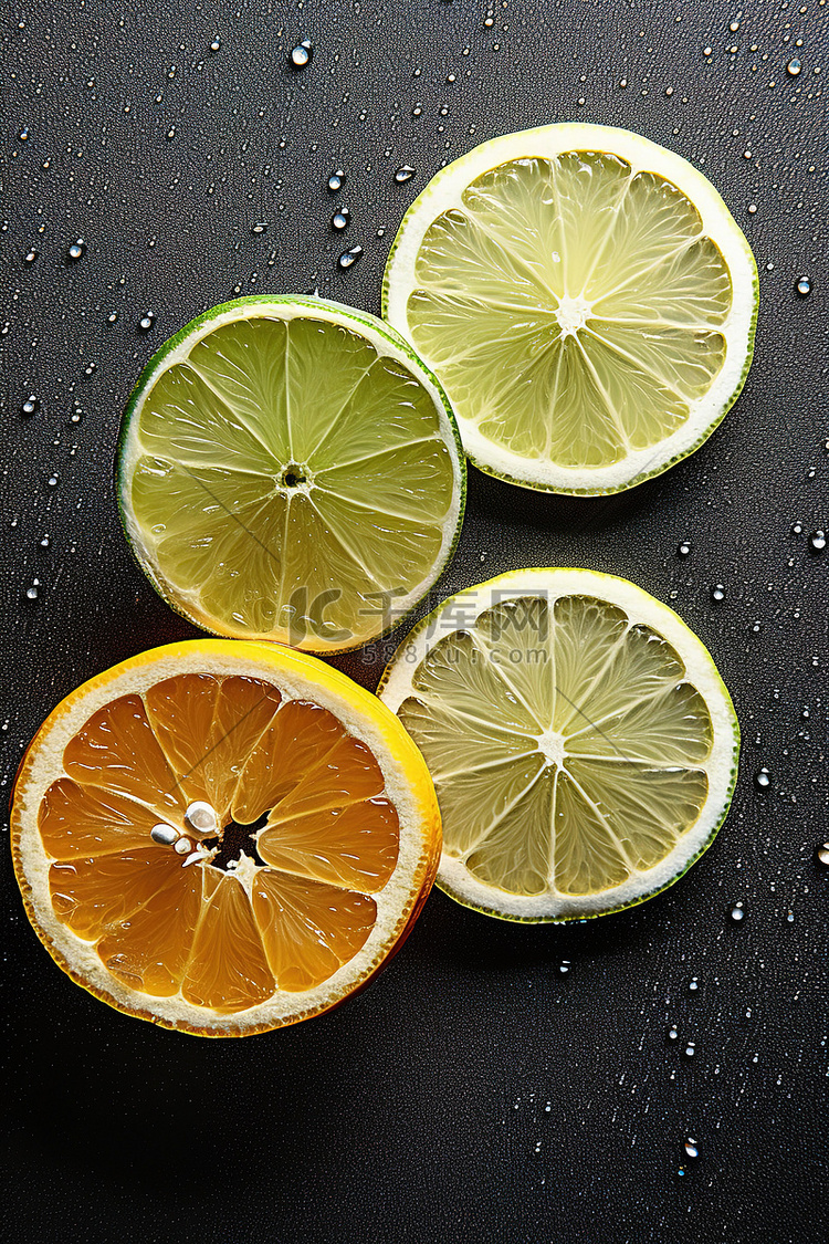 柠檬和酸橙片