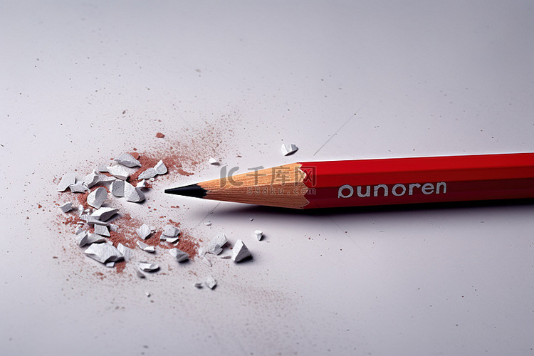 一支铅笔在单词竞赛中被砸碎