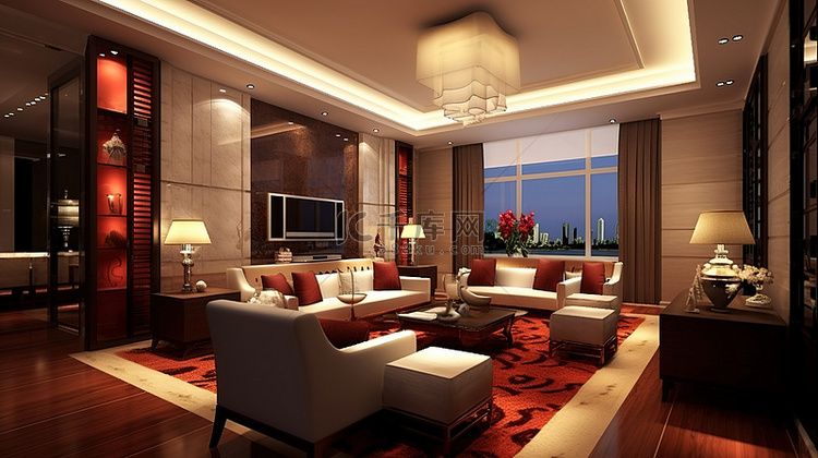想象高端酒店的奢华生活空间