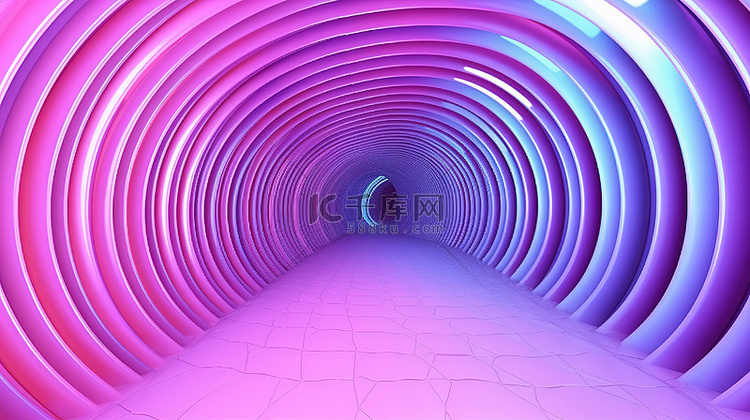 螺旋隧道 3d 渲染背景