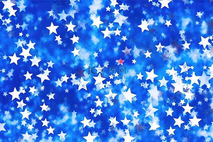蓝色和白色的星空背景