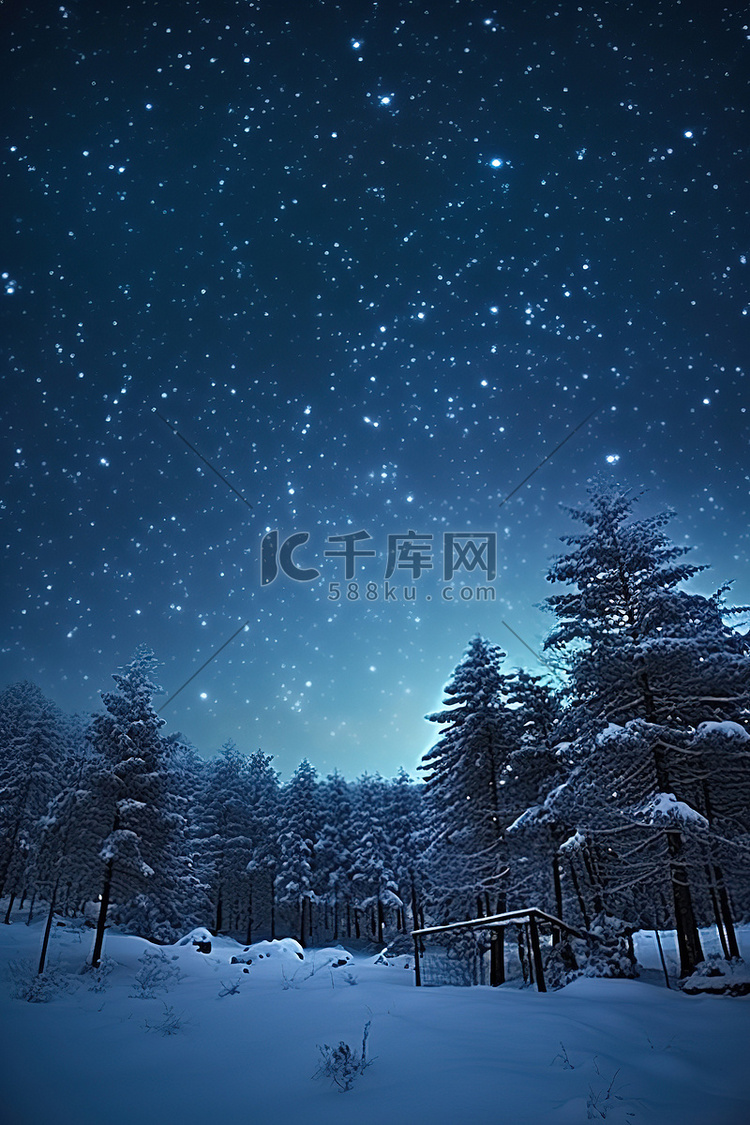 雪夜与星星