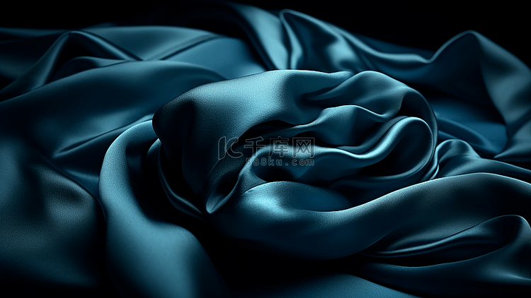丝绸质感光洁蓝色