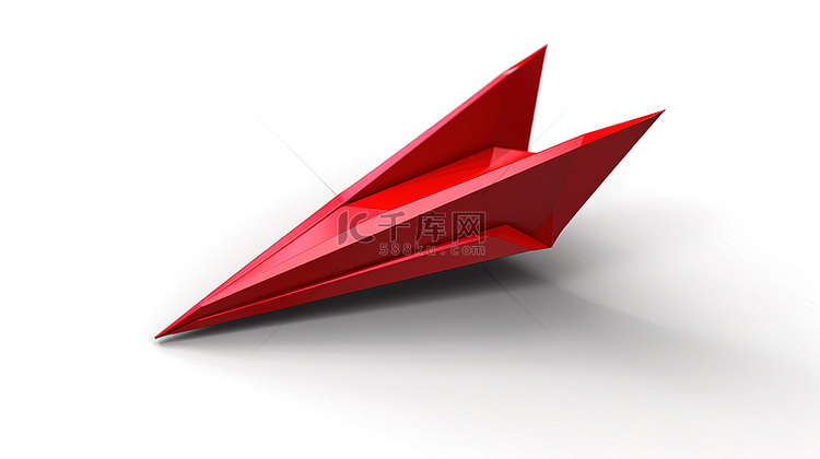 标志性的 3D 纸飞机