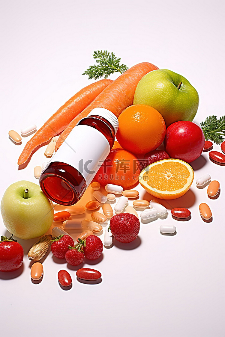 蔬菜水果药丸和片剂