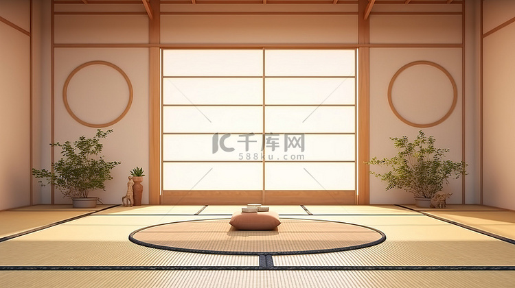日本榻榻米房间设计概念的令人惊