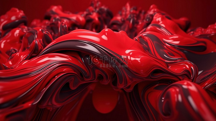 通过 3D 渲染和运动描绘的红