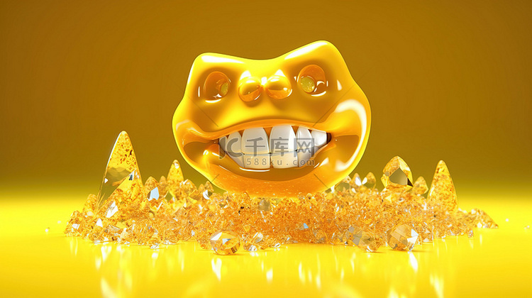 不健康的糖衣糖果治疗蛀牙 3D