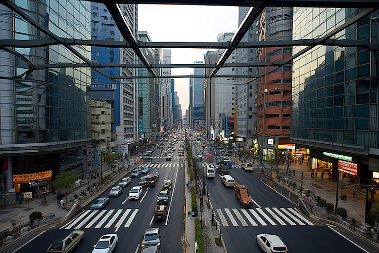 从外面看韩国尚州市中心
