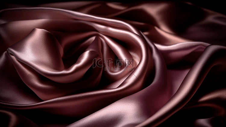 丝绸绸缎玫瑰金光泽背景