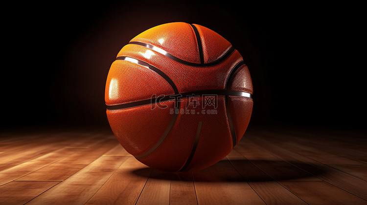 3d 渲染图像中的篮球