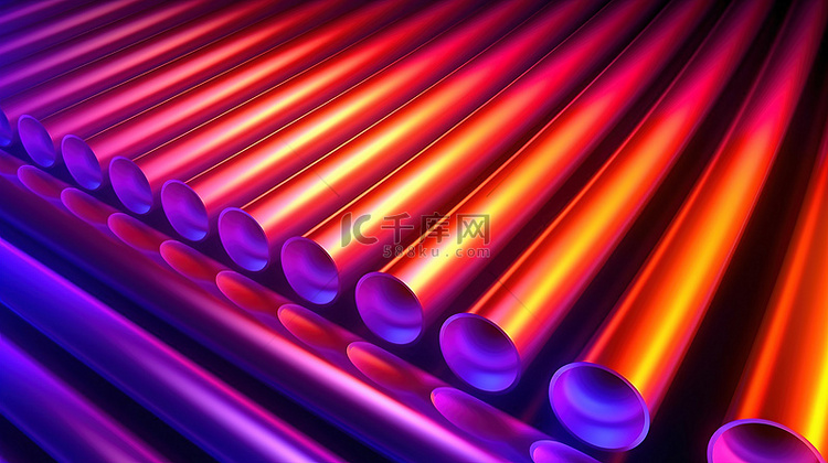 金属管软焦霓虹色光束的辐射发光