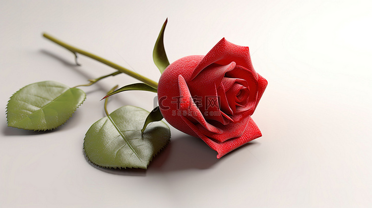 用 3d 玫瑰宣告爱情你是我永