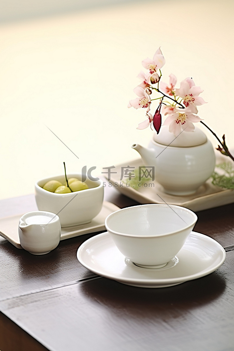 台湾茶杯碟套装陶瓷壶