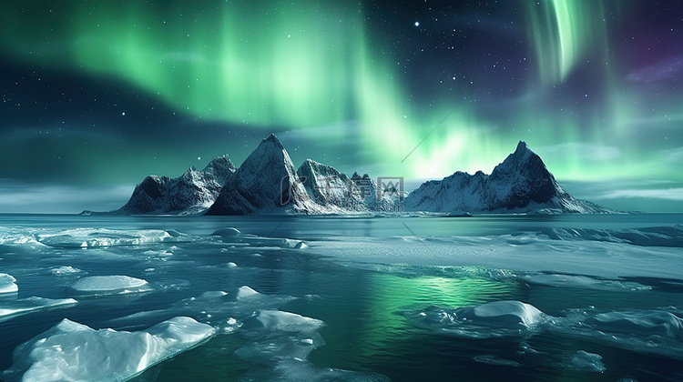 空灵的北极景观与令人惊叹的极光