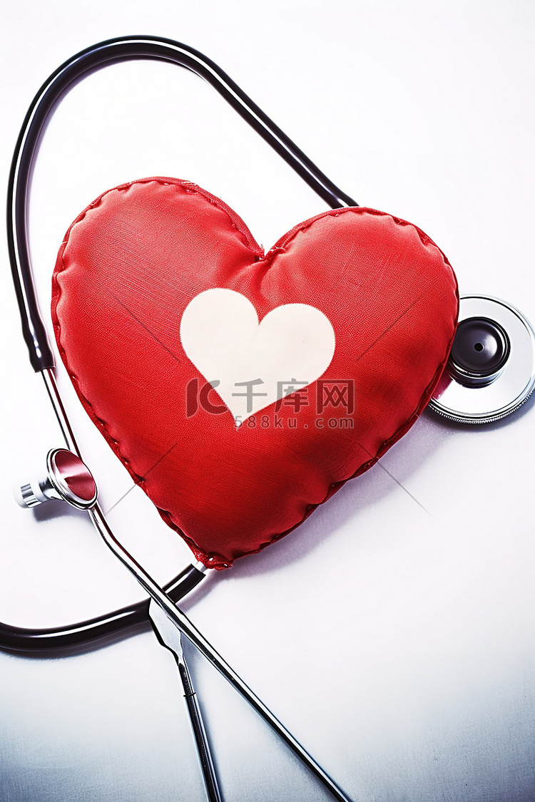 心臟和聽診器