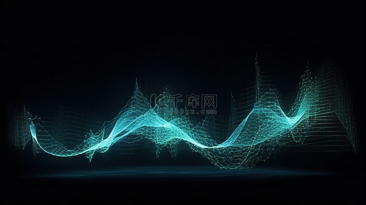 具有科学波和 3d 粒子渲染的