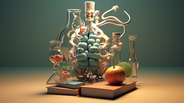 医学概念艺术的 3D 插图