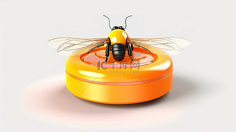 3d 渲染的一套昆虫防御产品驱