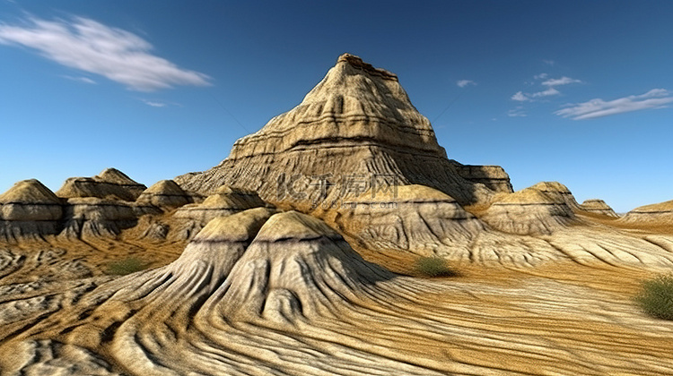 3d 沉积过程形成的砂岩山