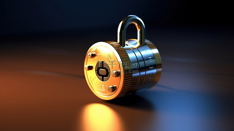 密码保护挂锁的增强安全登录概念