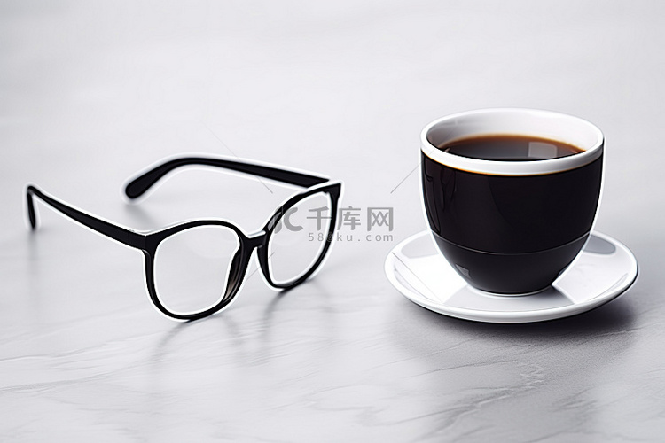 眼镜与咖啡
