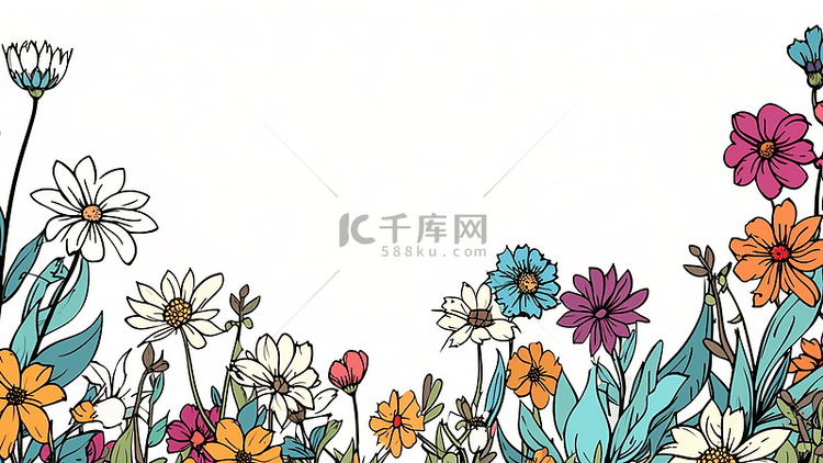 花卉白兰花紫薇水仙花