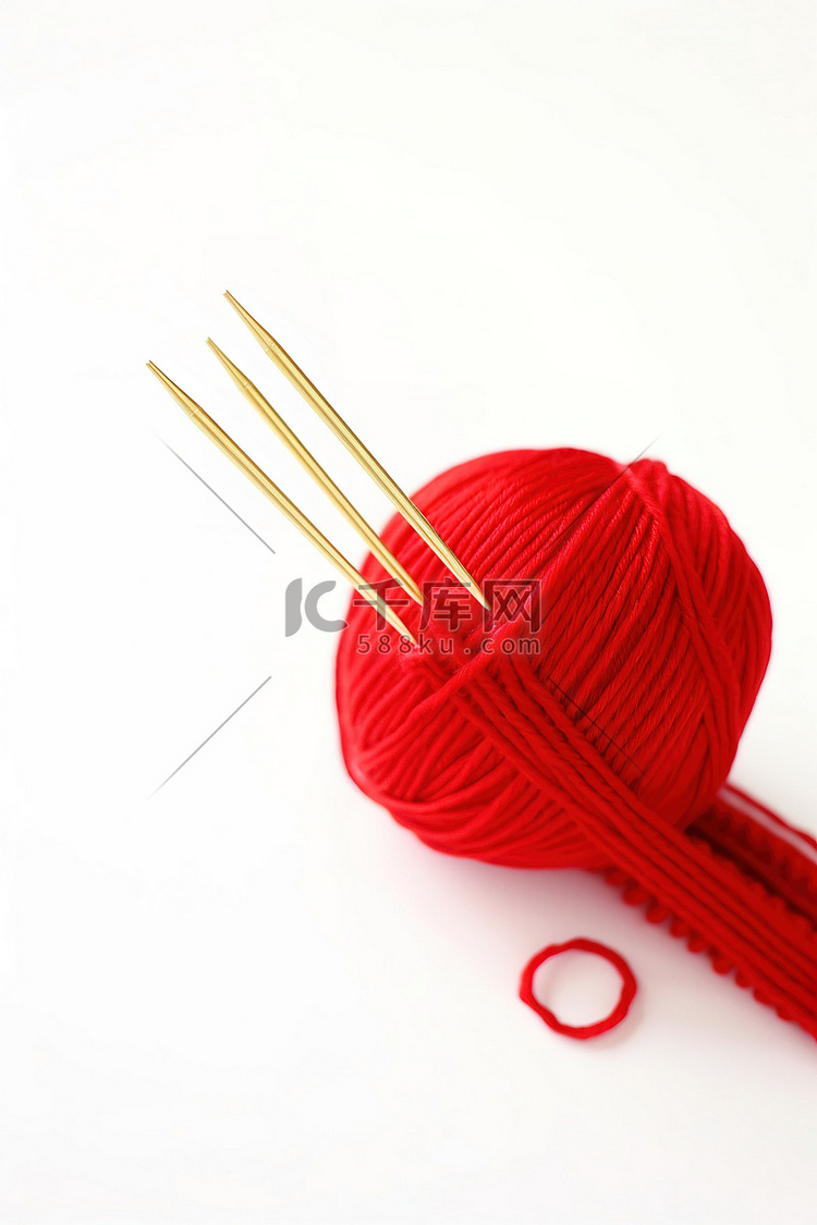 红纱和织针