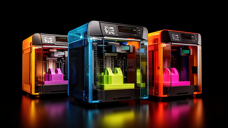 充满活力的 3D 打印机生产多
