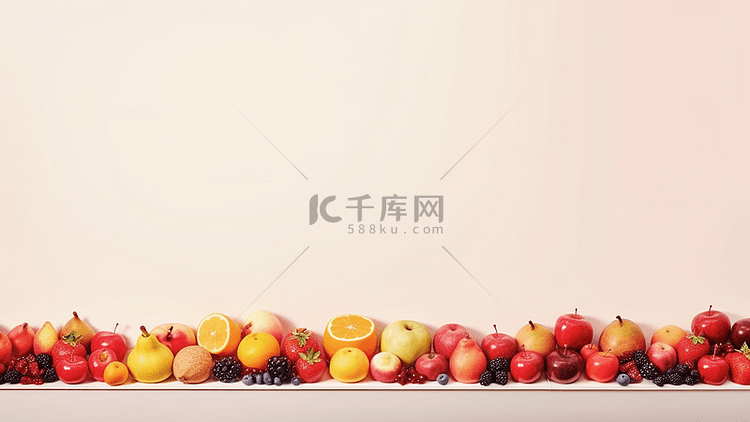 水果夏季边框背景