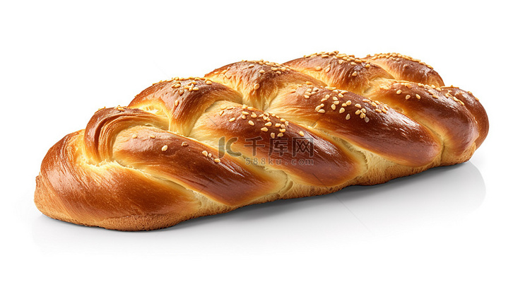 Challa 面包的 3D 渲