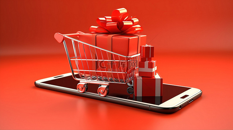 智能手机上的移动购物体验在线购